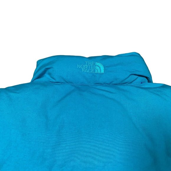 Vintage 90s 80s The North Face Women's M Puffer Teal Vest Nuptse Ski Snowboard - Picture 7 of 10